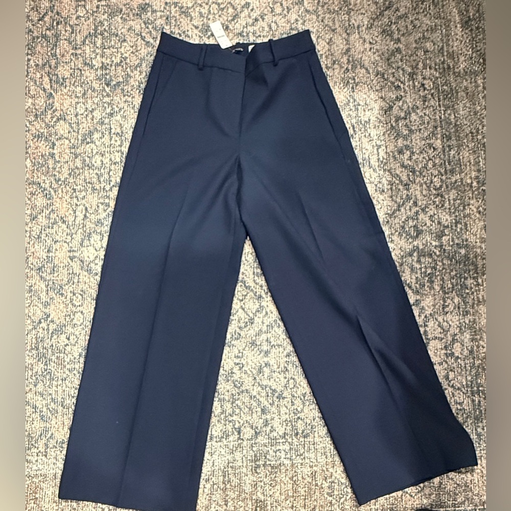 J. Crew Navy Wide Leg Pants